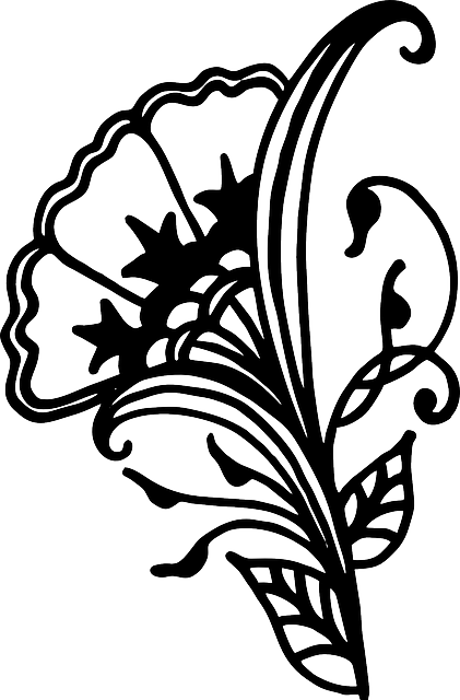 Henna, Vinstockar, Virvel, Teckningar, Siluett - Art (421x640), Png Download