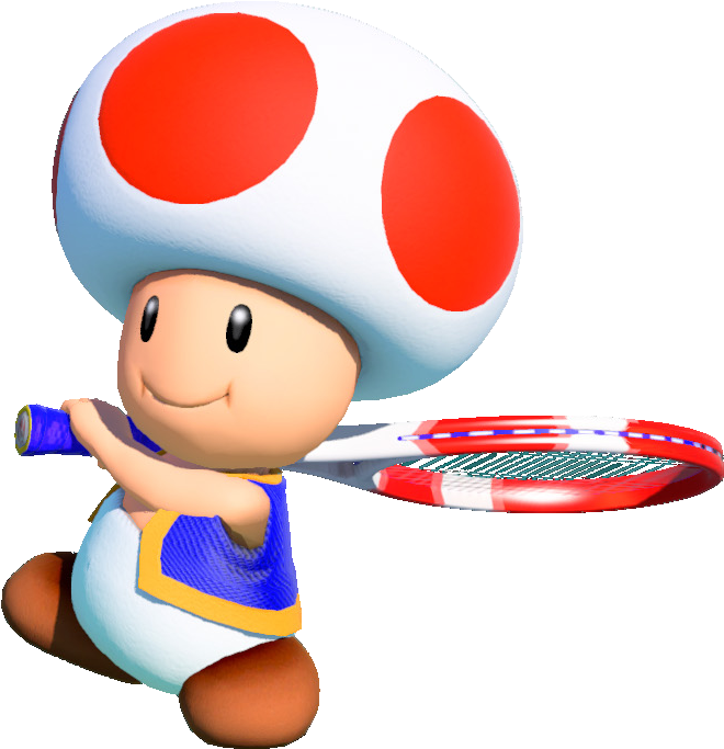 Toad - Super Mario Tennis Aces (992x1052), Png Download