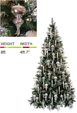 Snowy Mountain - Christmas Ornament (350x500), Png Download