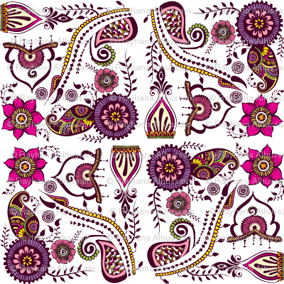 Henna Pattern - Mehndi (400x400), Png Download