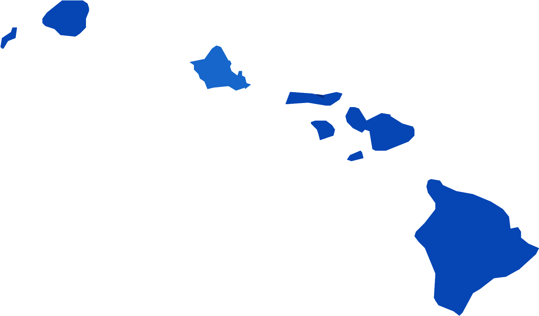 Hawaii, - Hawaii 2016 Election Results (2000x1168), Png Download