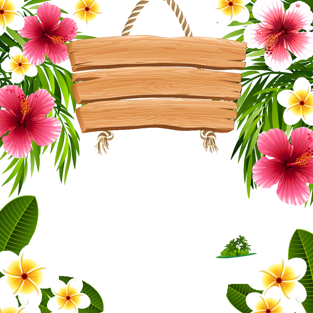 Hawaii Picture Frames Clip (1000x1000), Png Download