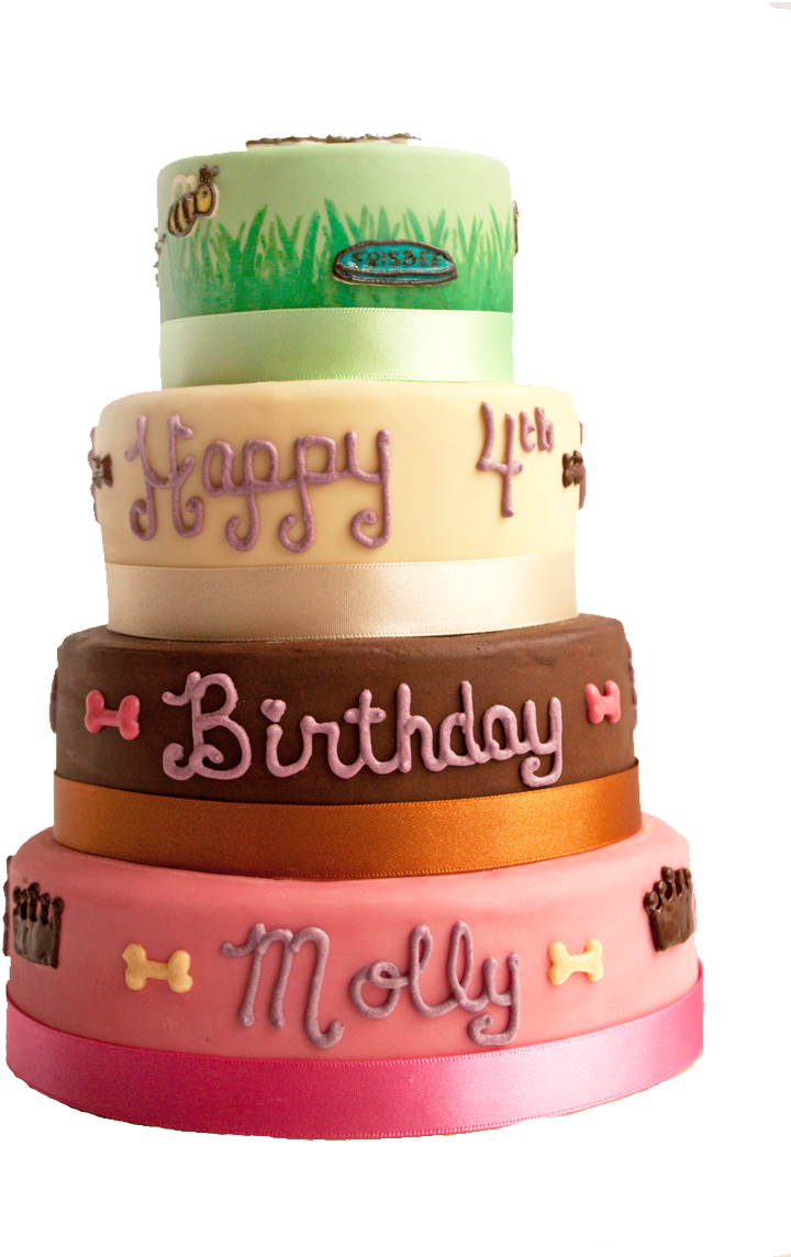Cheeky Dog Bakery - Dog Birthday Cake Png Transparent (800x1200), Png Download