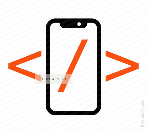 Vector Icon Of Apple Iphone X With Code Symbols On - Icon (620x553), Png Download