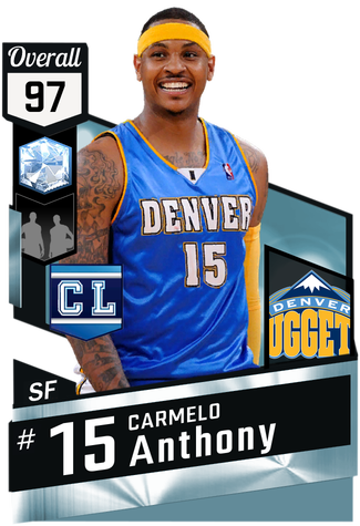 '03 Carmelo Anthony Diamond Card - Kevin Durant 2k17 Card (325x475), Png Download