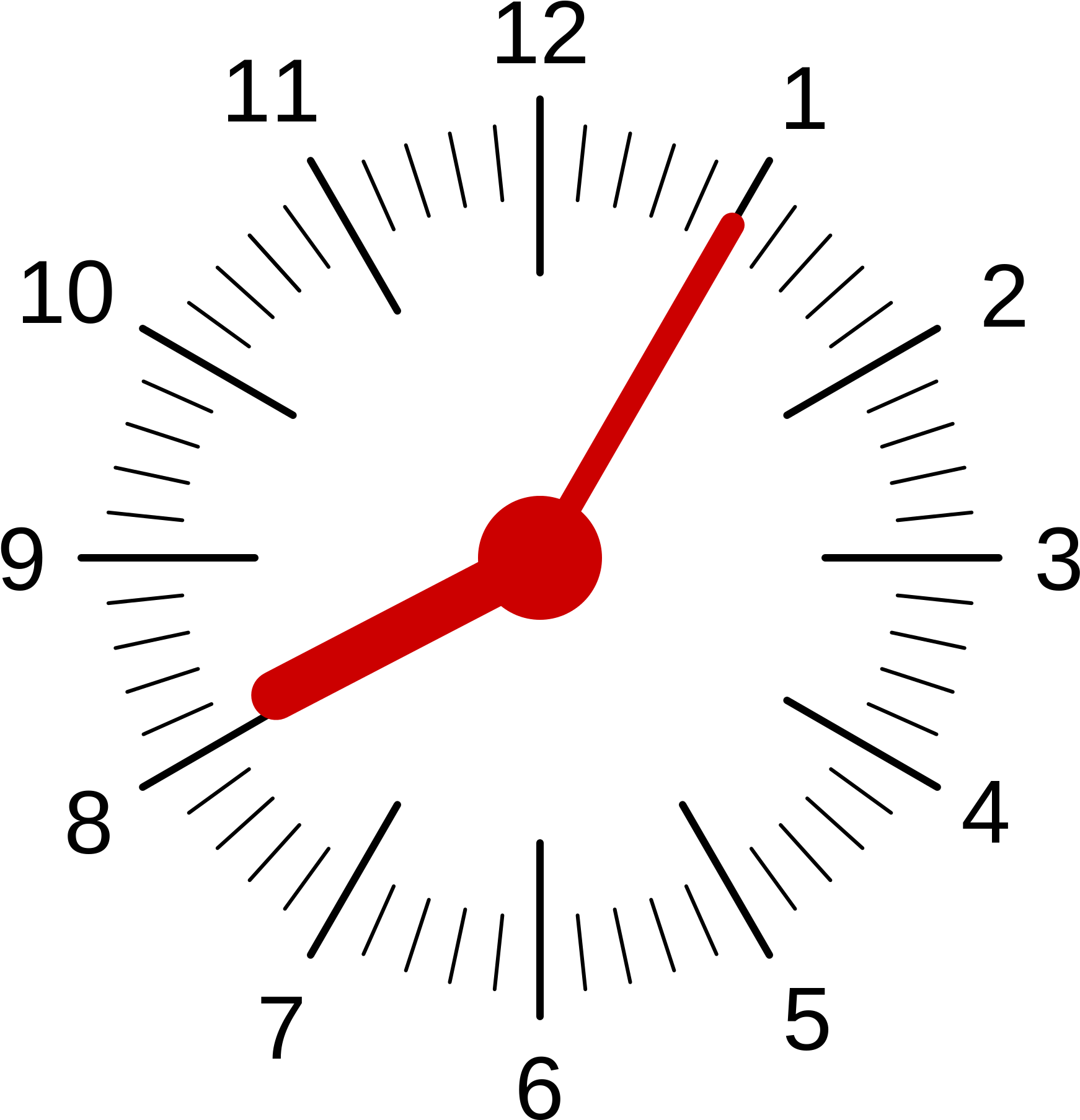 Open - Reloj Con La Hora 11 50 (2000x2000), Png Download
