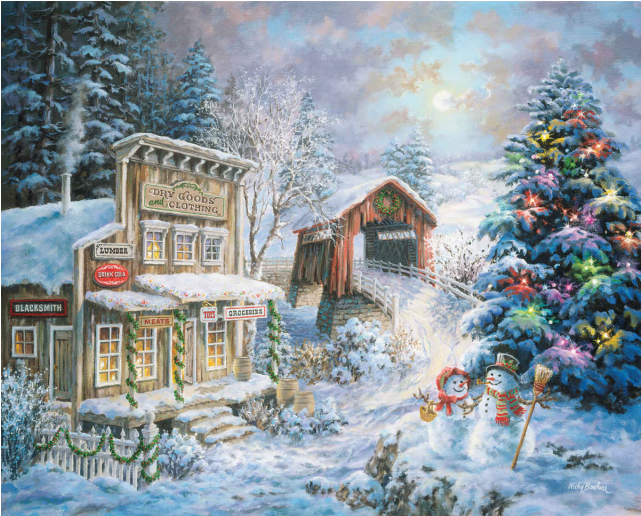 Country Christmas Store - Old Time Country Christmas (640x640), Png Download