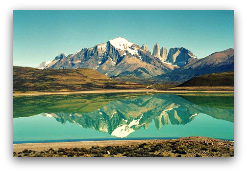 In The Beginning, God Created The World's Wonders - Torres Del Paine National Park (504x354), Png Download