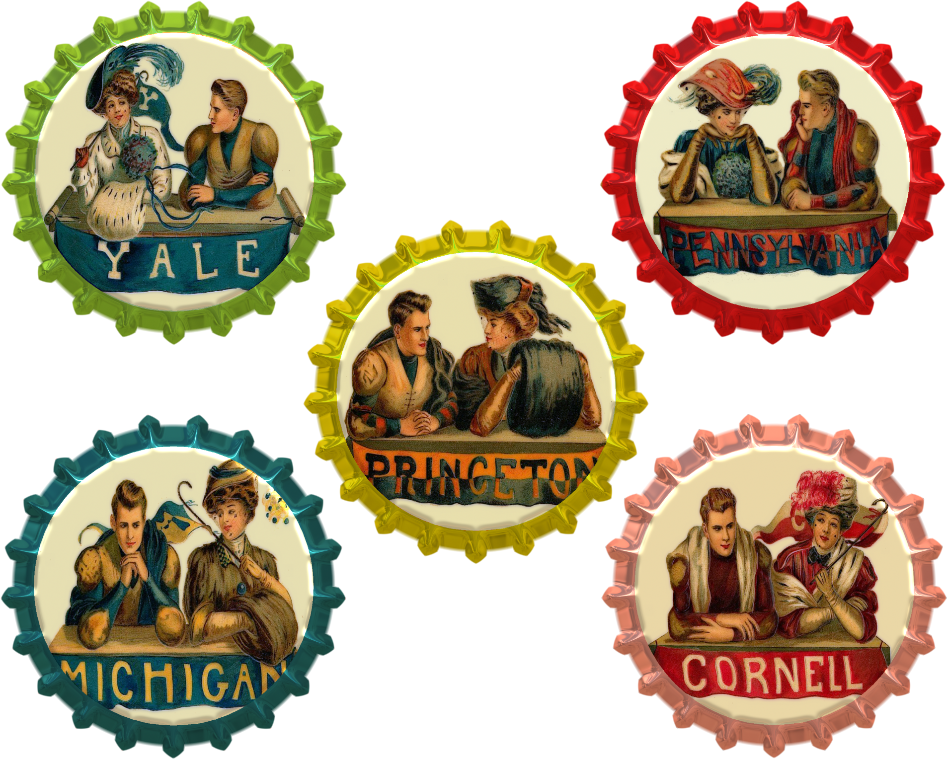 Scrapbook Scrap Elements 1357784 - Vintage Michigan Picture Ornament (1961x1611), Png Download