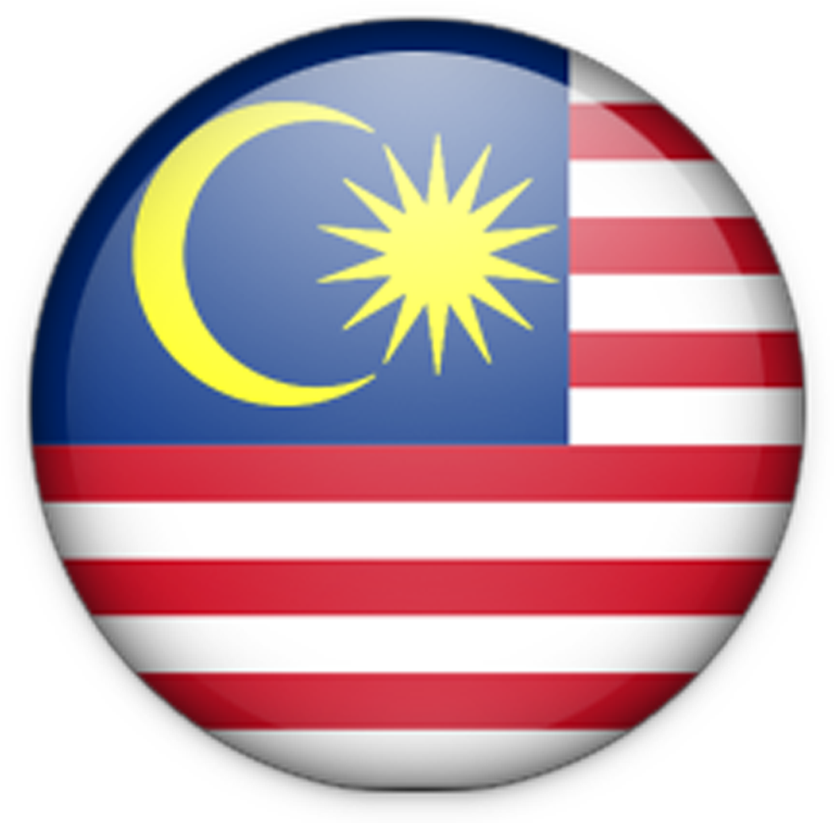 Free Icons Png - Malaysia Flag Circle (1200x1200), Png Download