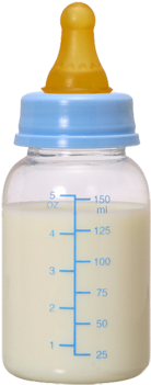 Baby Bottle Png Photo - Nipple Bottle For Baby (445x355), Png Download