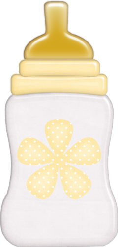 Image Transparent Library Baby Bottle Clipart - Girl Baby Bottle Clipart (240x500), Png Download