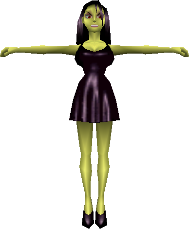 Sexy Gruntilda Model - Banjo Kazooie Gruntilda (388x470), Png Download