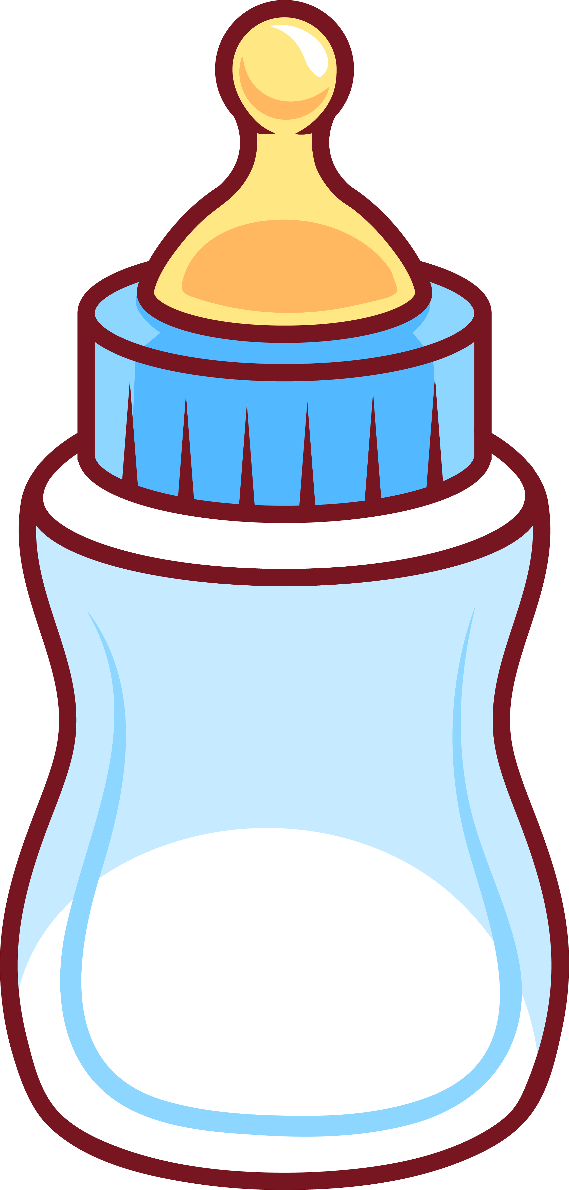 Freeuse Stock Babies Clip Baby Bottle - Baby Toy Clip Art (2244x4694), Png Download