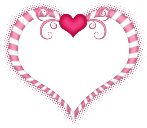 Pink And White Heart Happy Love Day, Love Days, Happy - Heart (500x434), Png Download