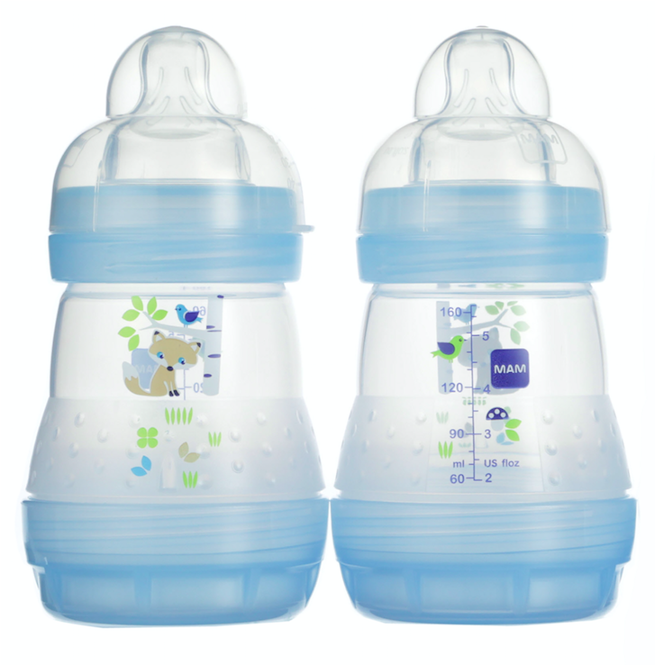 Mam Anti-colic Bottle Boy 5 Ounces 2-count (1800x1800), Png Download