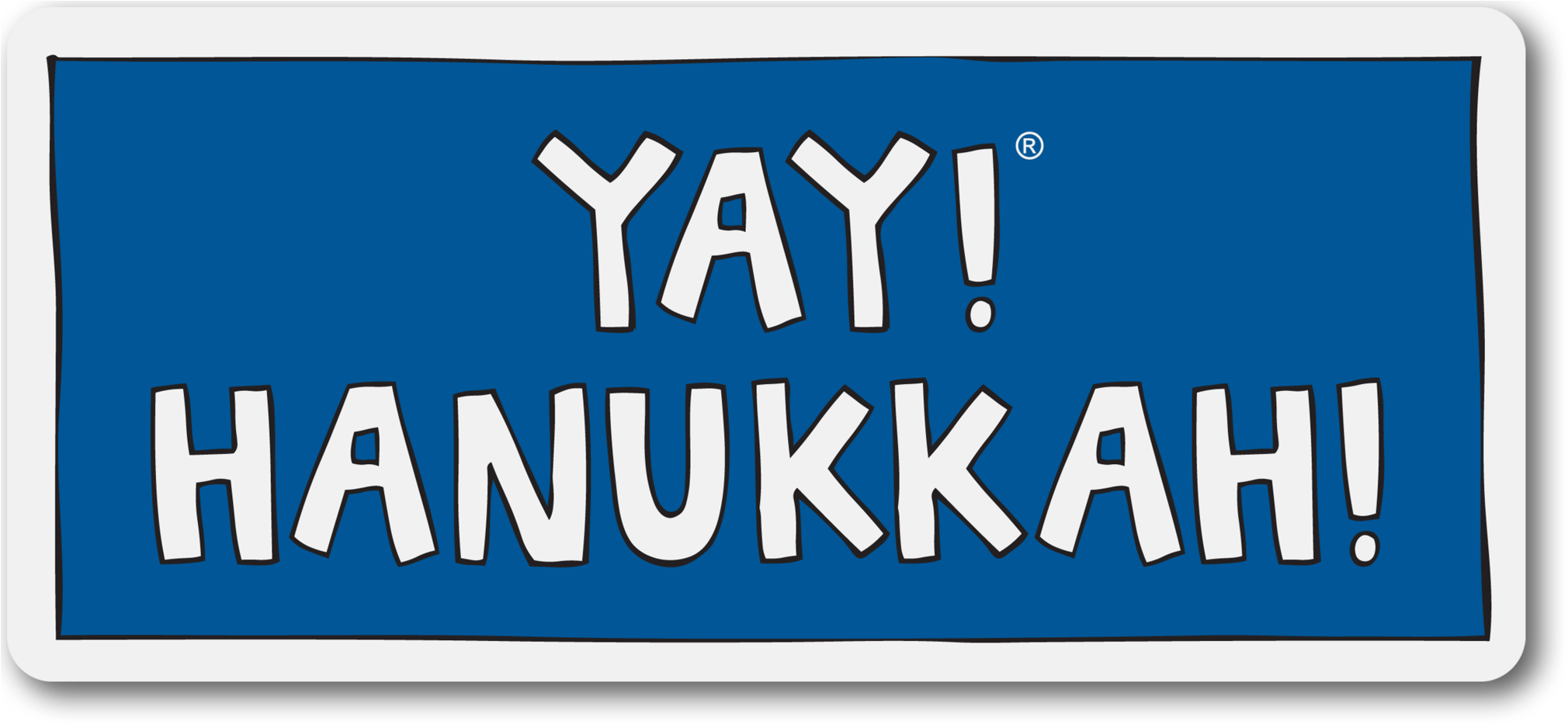 Hanukkah Magnet - Yay! Life! Yay! Great Lakes! Sticker (2048x956), Png Download