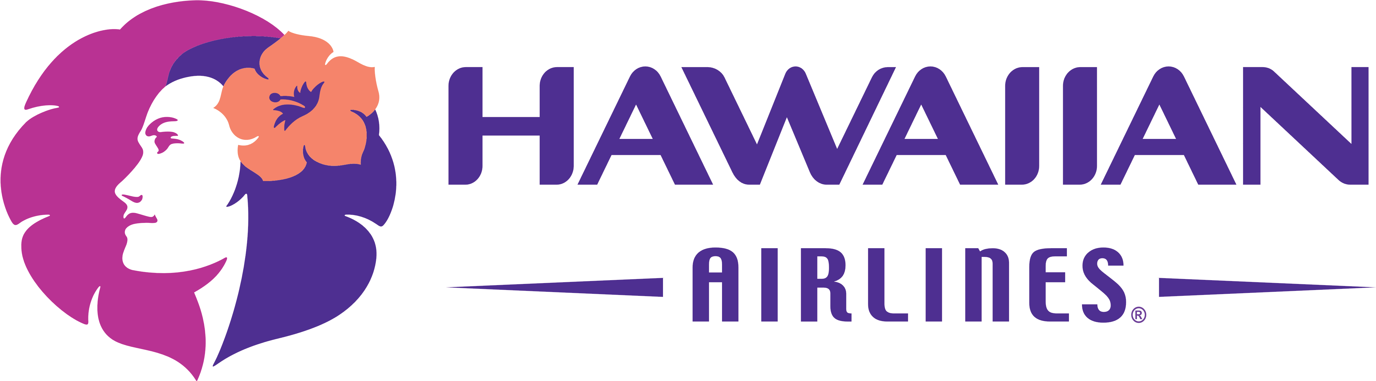 Hawaiian Airlines Logo, Logotype - Hawaiian Airlines Logo Png (5000x1310), Png Download