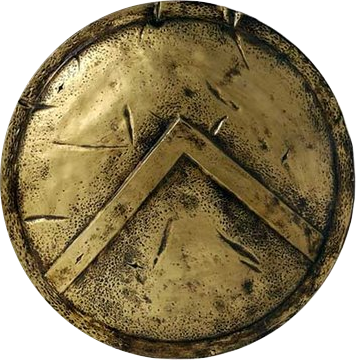 Lv Shield - Ancient Greece Shield (356x360), Png Download