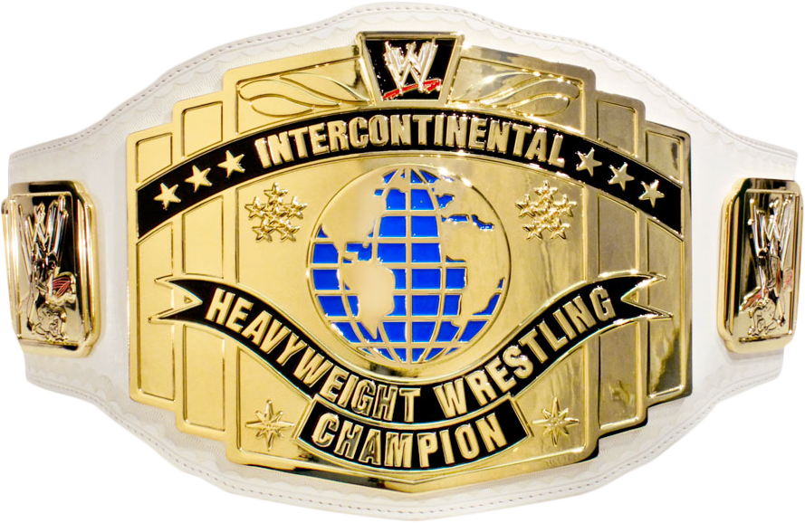 View Intercontinental Championship History - Wwe Intercontinental Championship Yellow (889x578), Png Download
