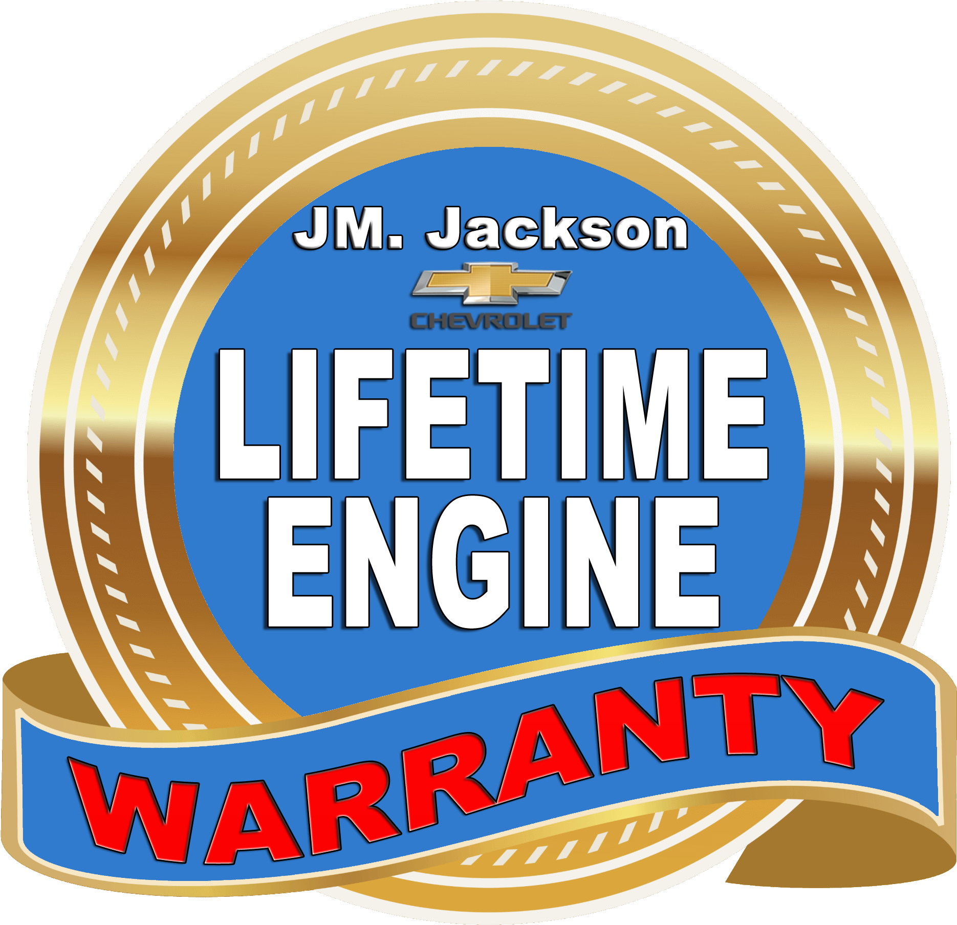 J M Jackson Chevrolet Buick Lifetime Engine Warranty - J M Jackson Chevrolet Buick (1918x1918), Png Download