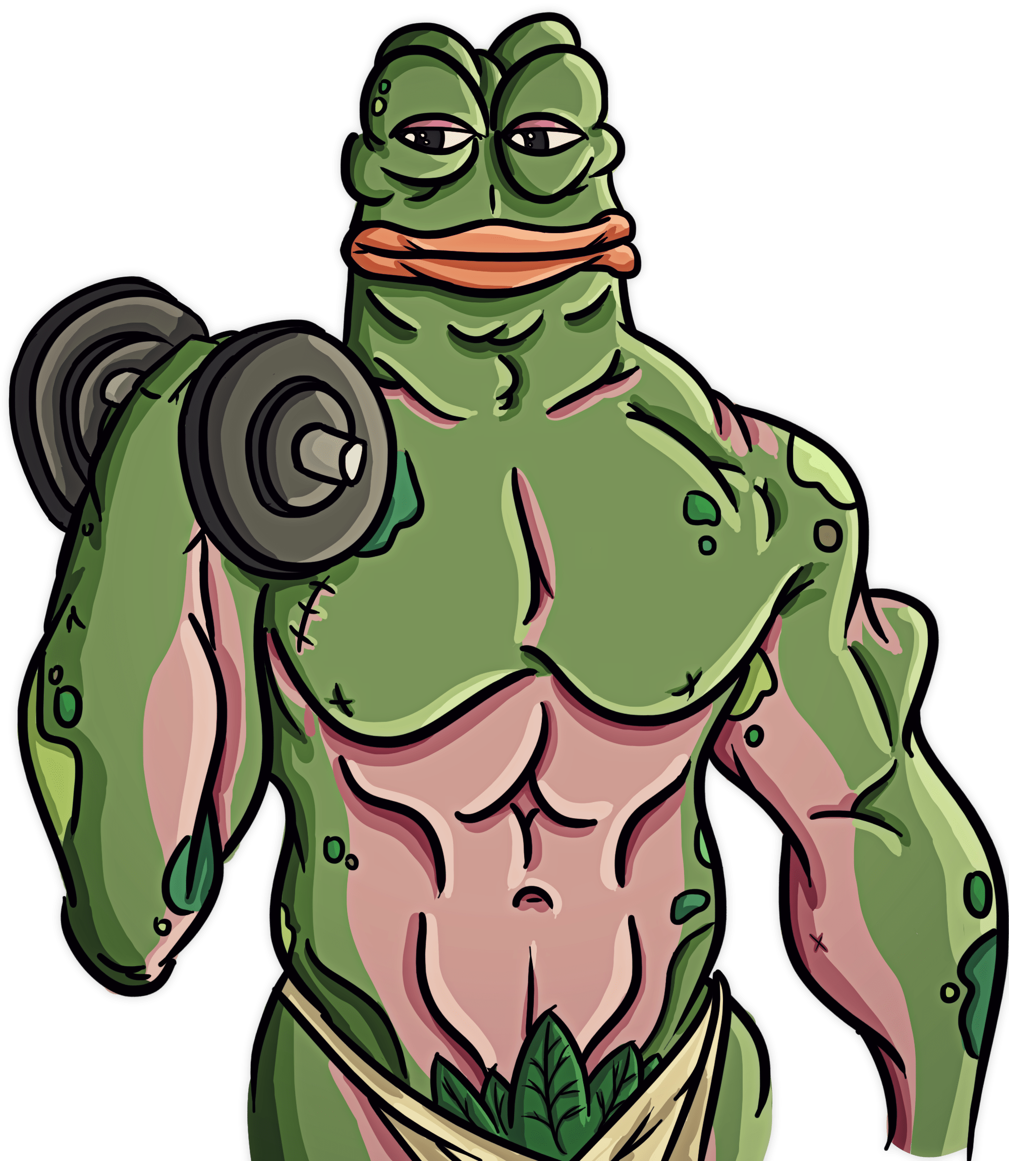 Draw A Custom Rare Pepe The Frog - Rare Pepe (680x782), Png Download