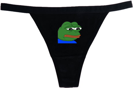 Sad Pepe Frog Meme Cotton Briefs Panties💝use Coupon - Clothing (460x460), Png Download