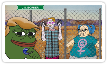 Donald 'pepe' Trump The - Everybody I Disagree With Is Hitler (375x360), Png Download