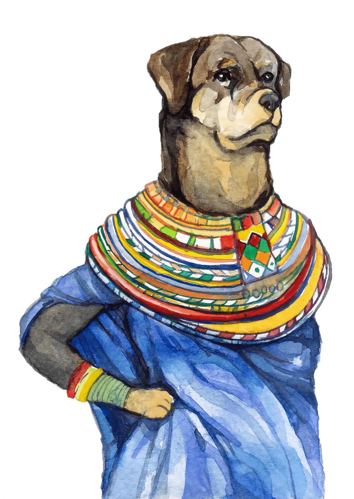 Lunar Dog Year - Rottweiler (1240x1746), Png Download