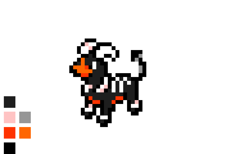 Houndoom Pixel Art - Pixel Art Pokemon Houndoom (960x640), Png Download