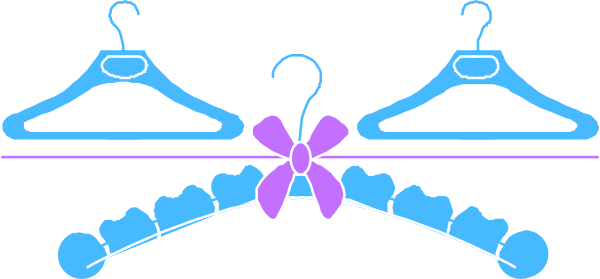 Clothes Hangers Svg Clip Arts 600 X 279 Px (600x279), Png Download