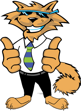 Cool Cat Thumbs Up - Cool Cat Cartoon (394x500), Png Download