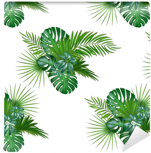 Tropical Background With Jungle Plants - Plants (400x400), Png Download