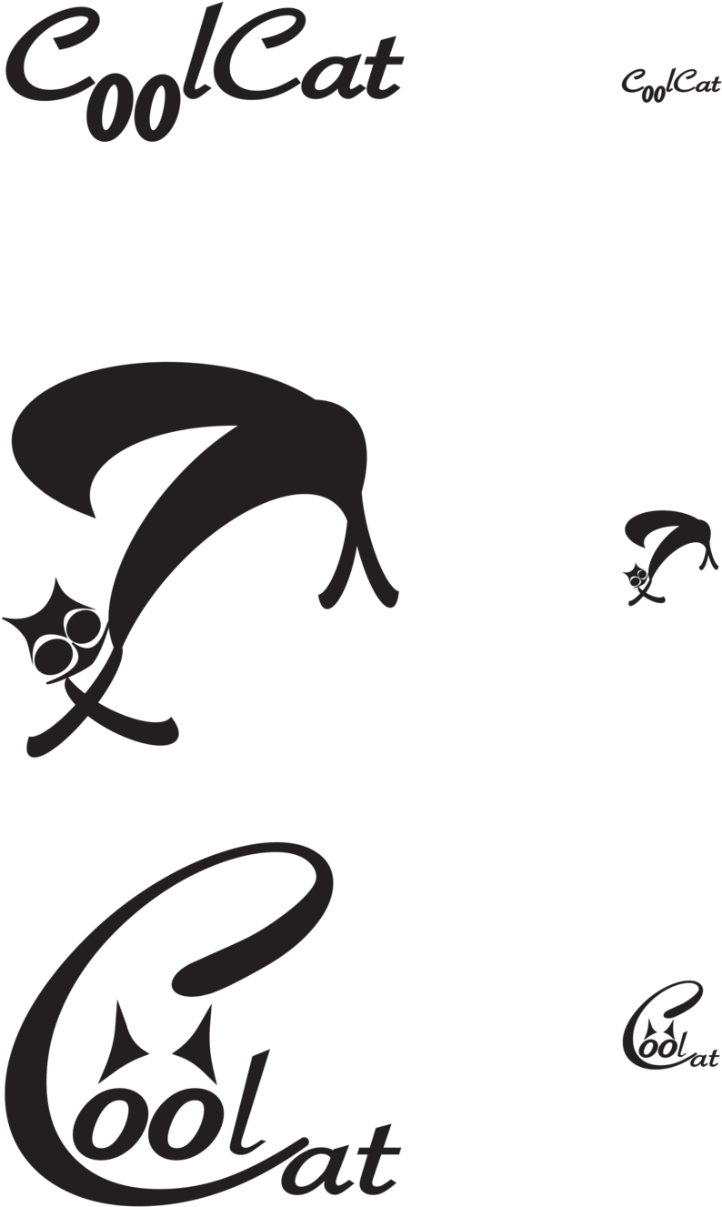 Cat Logo Bw Madlen (1000x1520), Png Download