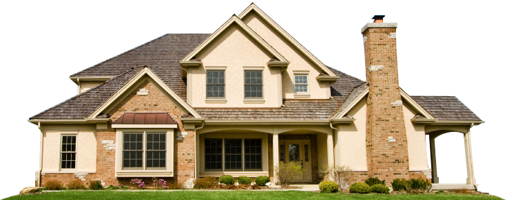 Home House Png Picture - House With Transparent Background (736x291), Png Download
