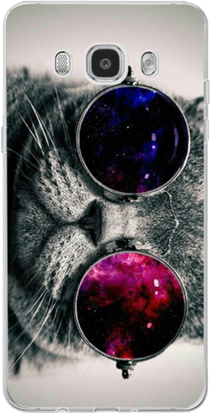 Cat With Glasses Iphone 6s Case (640x640), Png Download