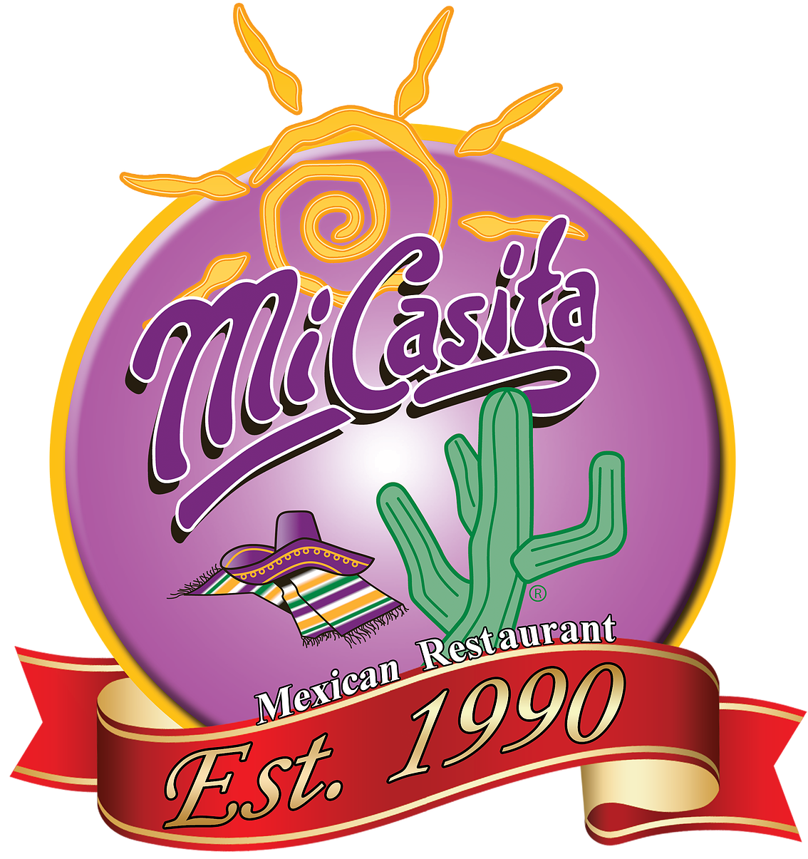 Mi Casita Logo Est 1990 - Mi Casita Restaurant (1318x1318), Png Download