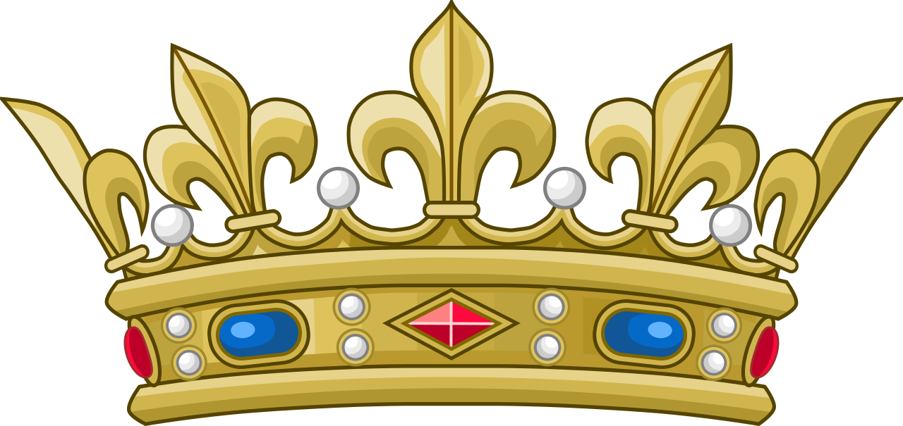 Crown Of A Royal Prince Of The Blood Of France - Diana And Charles Monogram (1280x605), Png Download