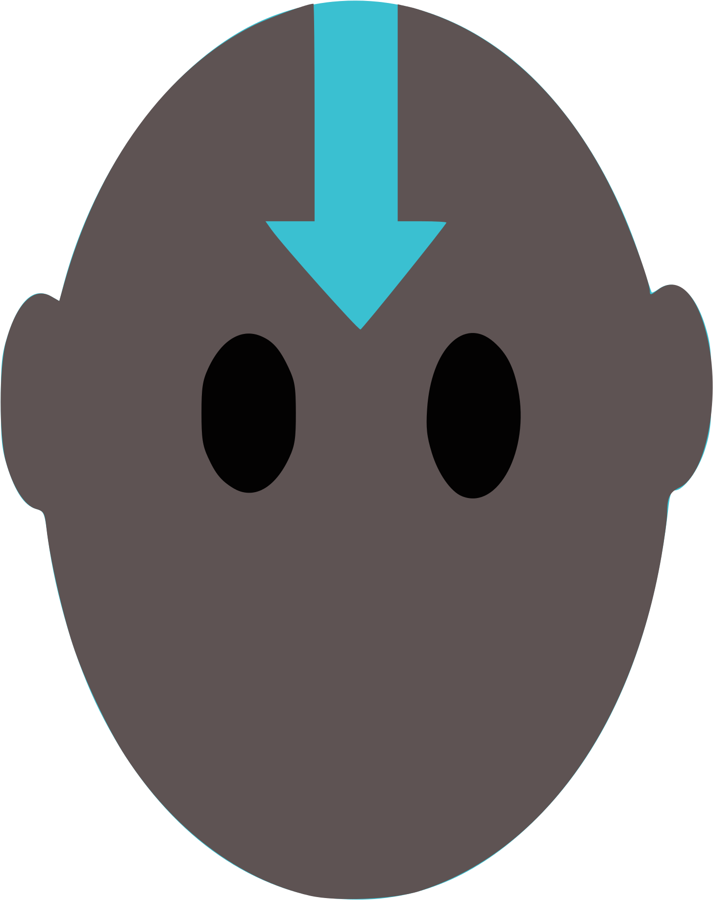 File - Avatar Head - Svg (342x398), Png Download