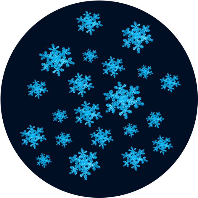 Winter Snowfall - Winter Snowfall - Apollo Glass Gobo #c2-1000 (800x800), Png Download