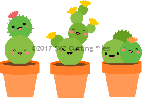 #pp-3177 Kawaii Cactus - Cactus Kawaii (468x324), Png Download