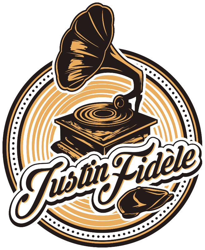 Justin Fidèle - Vintage Logo Dj Png (657x800), Png Download