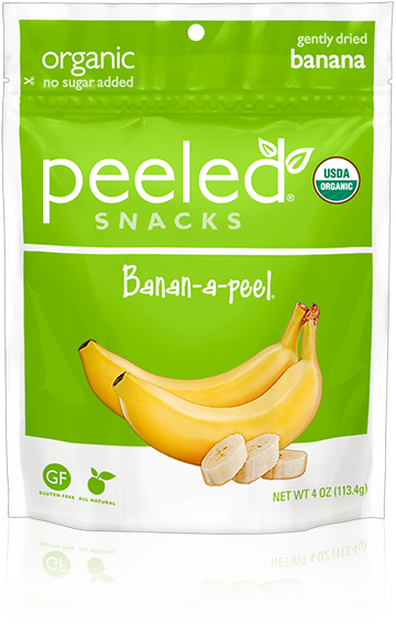Peeled Snacks Banan A Peel® 4oz - Peeled Snacks Organic Mango (360x570), Png Download