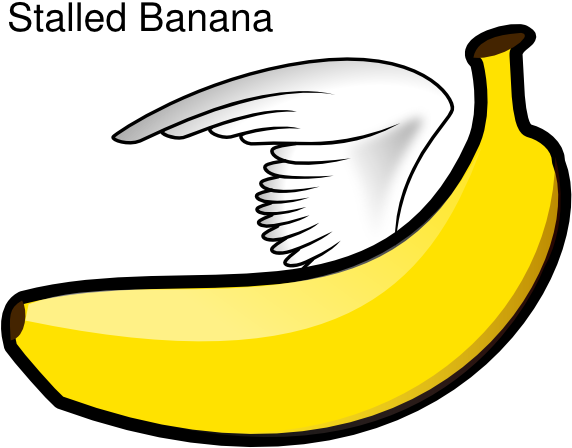 Stalled Banana Clip Art At Clker - Banana Clip Art (600x568), Png Download