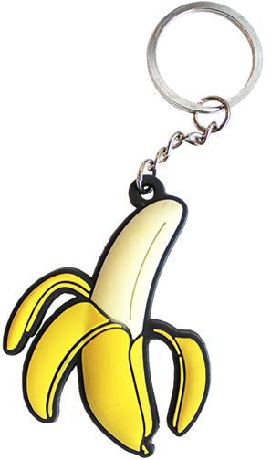 Banana Keychain - Minions (481x511), Png Download