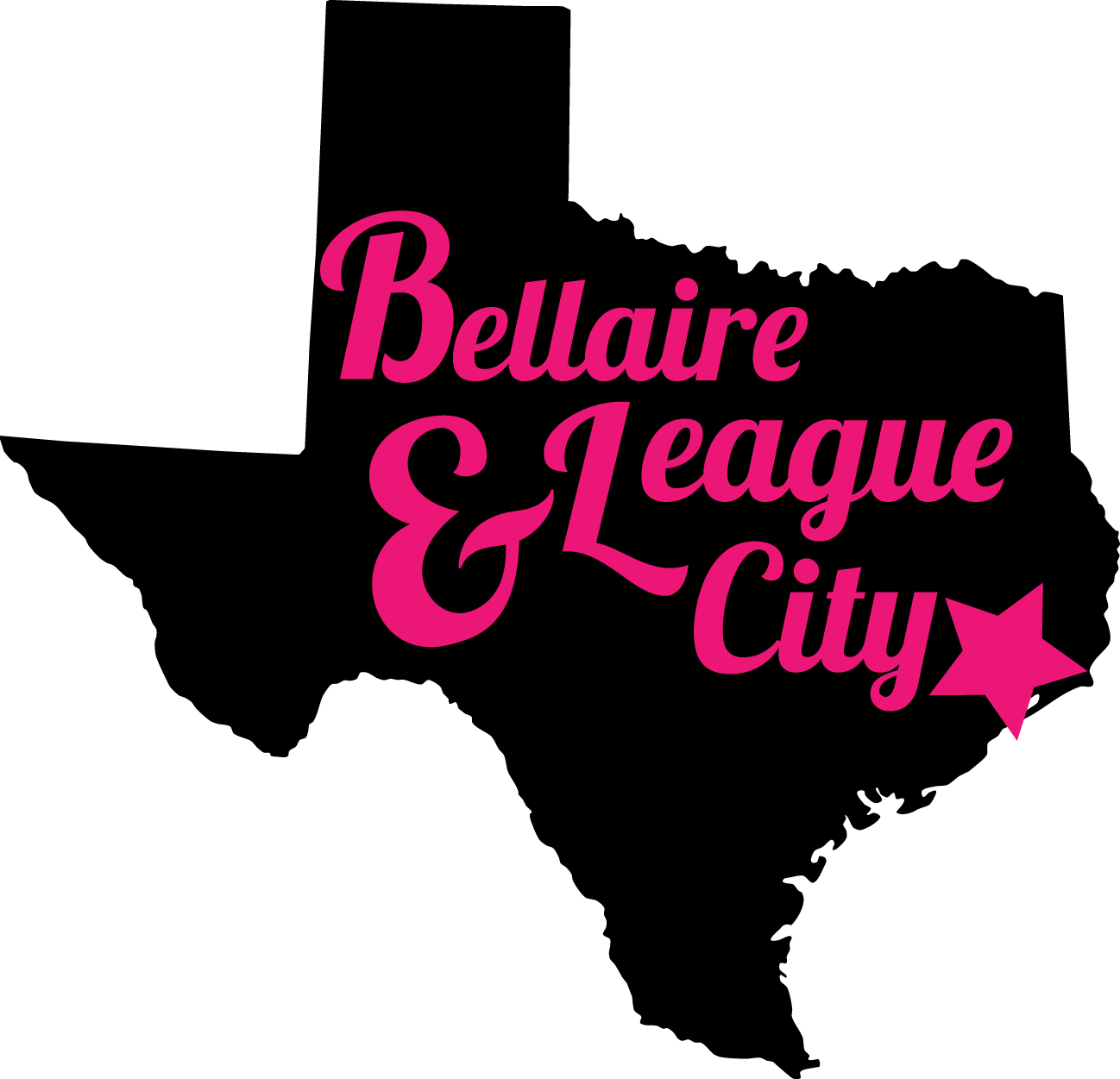 Bellaireleague City Vector - Texas Map Vector (1298x1251), Png Download
