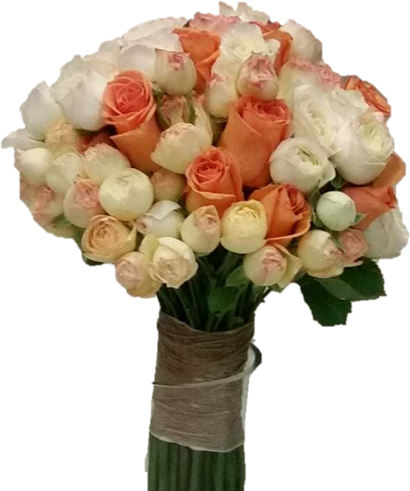 Cluster Roses & Rose Bouquet (732x750), Png Download