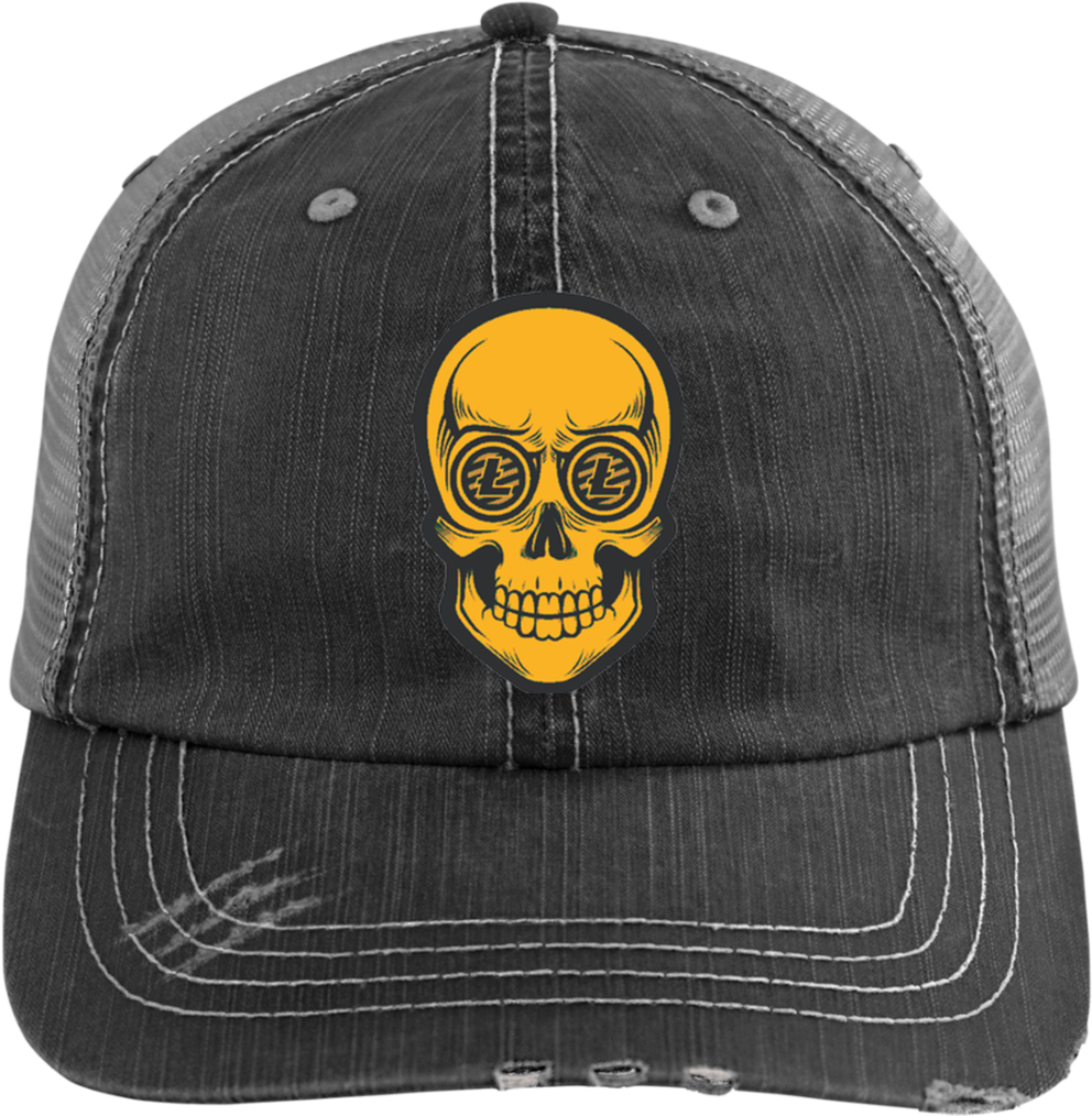 Litecoin Trucker Hat - Onion Going Into A Basketball (1024x1024), Png Download