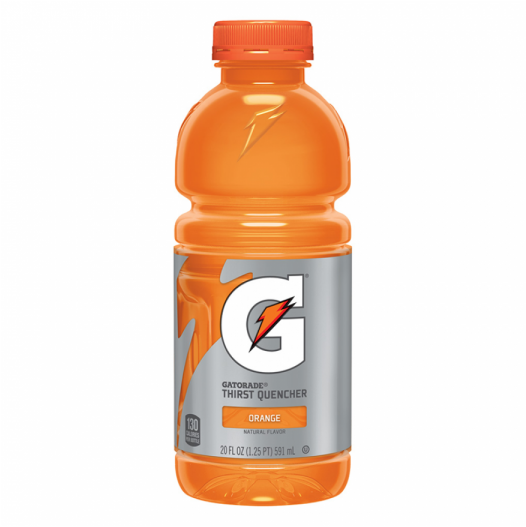 Orangey Fruit Punch / Red - Gatorade Orange 20 Oz Plastic Bottles Pack (600x600), Png Download