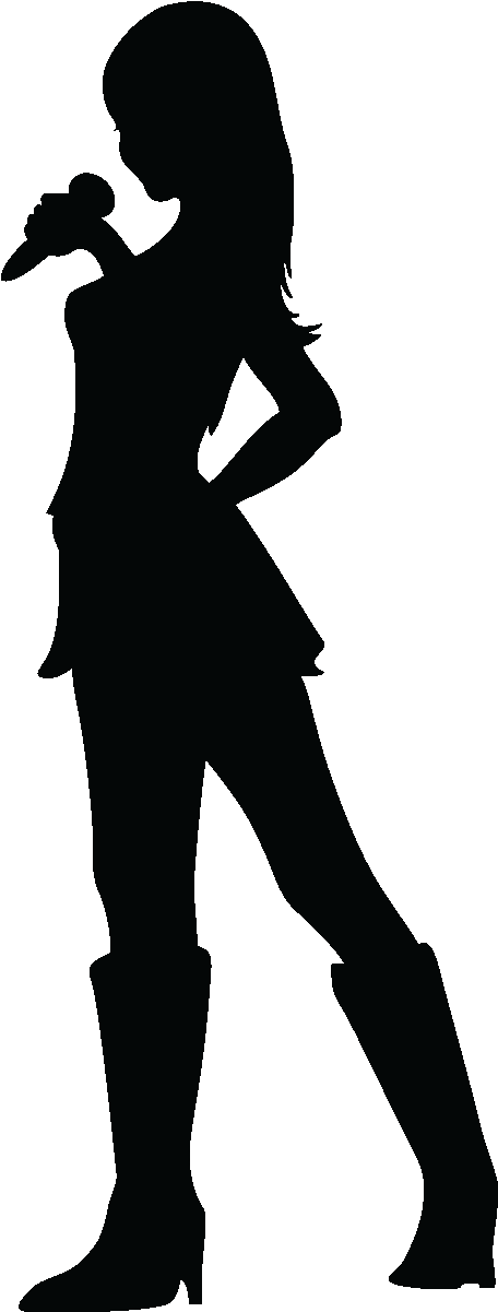 Free Singer Png - Siluetas De Cantantes Png (1200x1200), Png Download